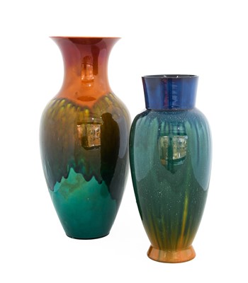 Lot 15 - A Linthorpe Pottery Vase, shape 477, blue,...