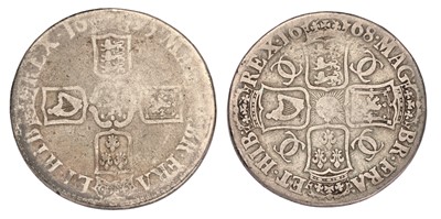 Lot 23 - 2x 17th Century Crowns, comprising; Charles II,...