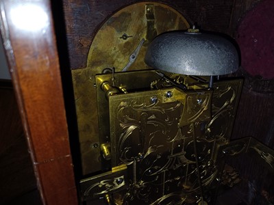 Lot 180 - A Mahogany Striking Table Clock, signed Saml...