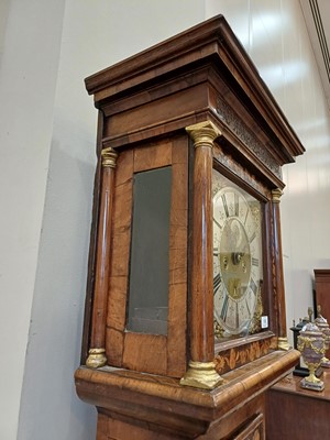 Lot 186 - A Walnut Marquetry Eight Day Longcase Clock,...