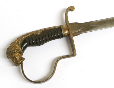 Lot 241 - An Imperial German Officer's Lion Head Sword,...