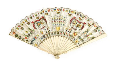 Lot 229 - An 18th Century Heraldic Fan by Sarah Ashton,...