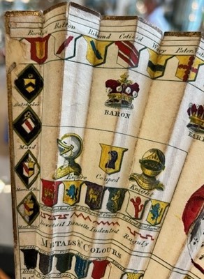 Lot 229 - An 18th Century Heraldic Fan by Sarah Ashton,...