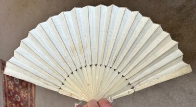 Lot 229 - An 18th Century Heraldic Fan by Sarah Ashton,...