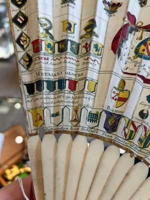 Lot 229 - An 18th Century Heraldic Fan by Sarah Ashton,...