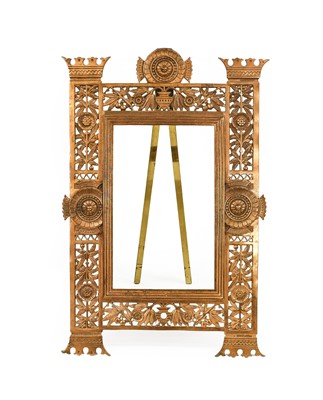 Lot 261 - An Aesthetic Movement Gilt-Metal Easel-Back...