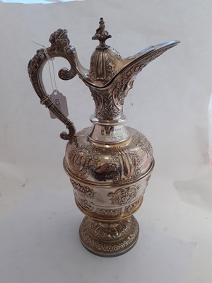 Lot 2101 - A Victorian Silver Claret-Jug