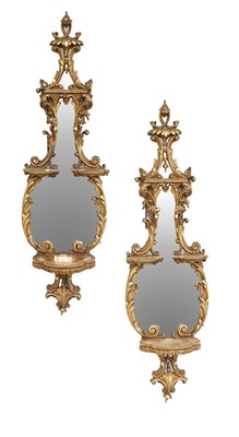 Lot 291 - A Pair of Giltwood and Composition Wall...