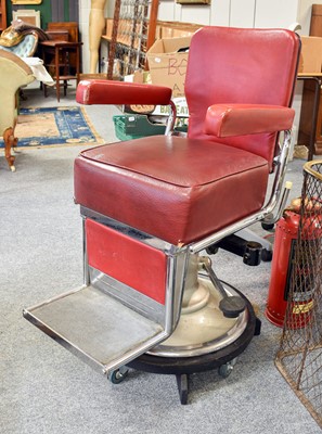 Lot 120 - A Retro Barbers Chair