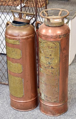 Lot 123 - Two Early 20th Century Copper Fire...
