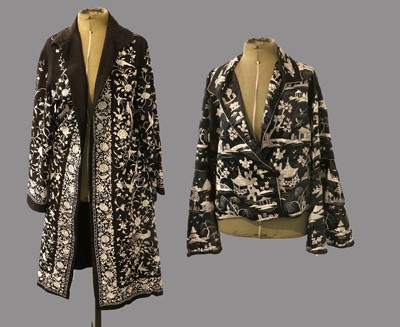 Lot 2201 - Early 20th Century Chinese Black Silk Coat,...