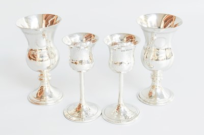 Lot 25 - Two George V Silver Goblets and a Pair of...