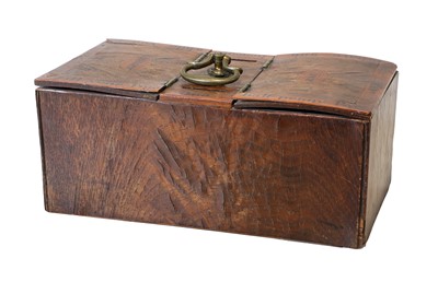 Lot 205 - A Walnut and Banded "Honesty" Tobacco Box, 1st...