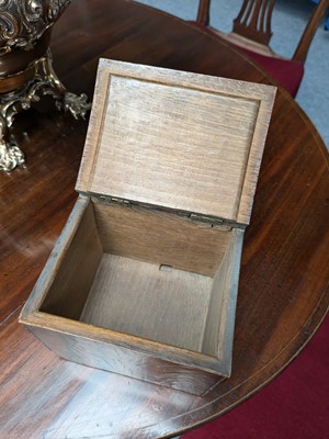 Lot 205 - A Walnut and Banded "Honesty" Tobacco Box, 1st...
