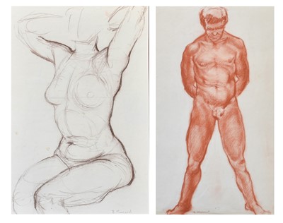 Lot 404 - Byron Howard (b.1935) Study of a nude male...