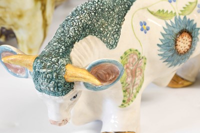 Lot 160 - A Wedgwood Black-Glazed Figure of a Bull,...