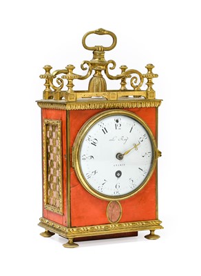 Lot 208 - A Gilt Metal Mounted Mantel Timepiece, 19th...