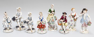 Lot 156 - Two Meissen Porcelain Figures, 20th century,...