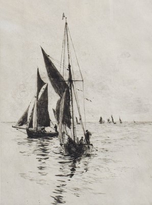 Lot 339 - William Lionel Wyllie RA (1851-1931) Fishing...