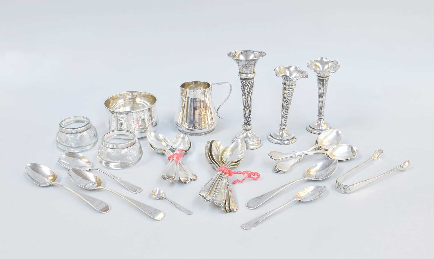 Lot 79 - A Collection of Assorted Silver, comprising a...