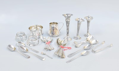 Lot 79 - A Collection of Assorted Silver, comprising a...