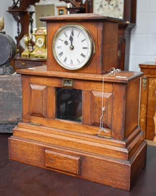 Lot 1412 - A Mahogany Single Fusee Mantel clock, circa...