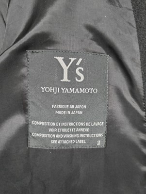 Lot 1011 - Y's Yohji Yamamoto Black Wool Jacket with...