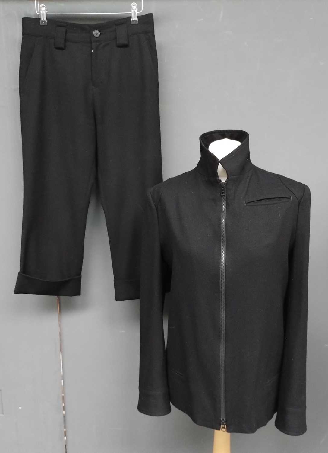 Lot 1011 - Y's Yohji Yamamoto Black Wool Jacket with...