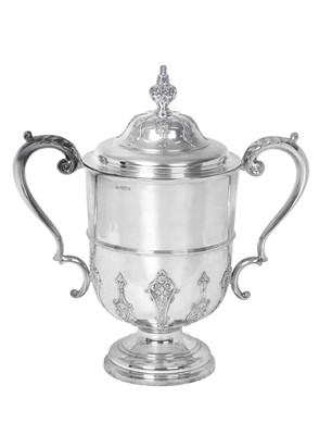 Lot 2120 - A Victorian Silver Two-Handled Cup and Cover