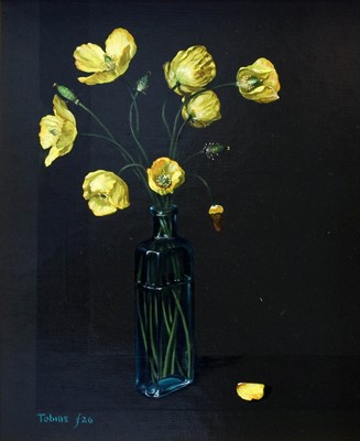 Lot 384 - Tobias Harrison (b.1950) Welsh poppies in a...