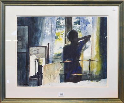 Lot 398 - John Lidzey (20th Century) Interior scene with...