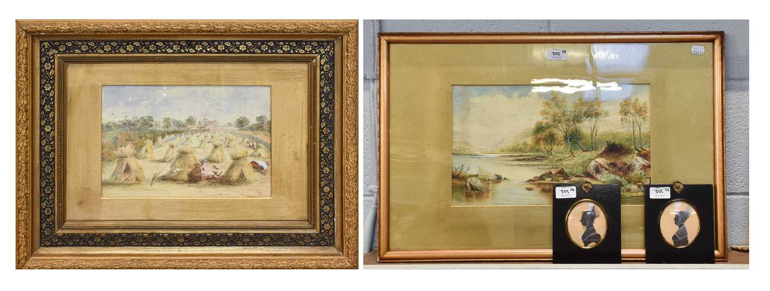 Lot 355 - John Crofts (19th Century) Haystacks Signed...