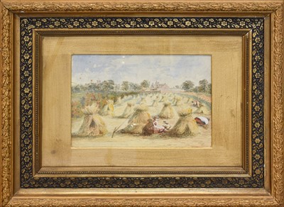 Lot 355 - John Crofts (19th Century) Haystacks Signed...