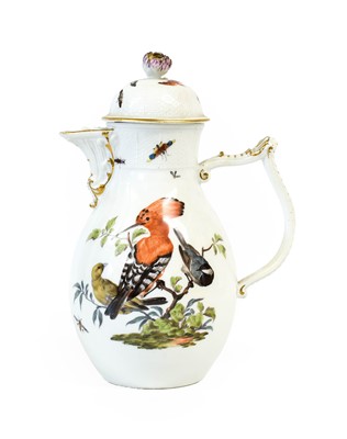 Lot 81 - A Meissen Porcelain Hot Water Jug and Cover,...