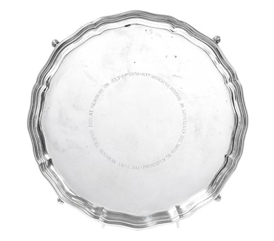 Lot 2141 - A George V Silver Salver