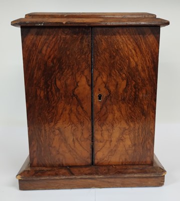 Lot 15 - A Victorian Walnut Table Cabinet, late 19th...