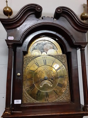 Lot 183 - An Oak 30 Hour Longcase Clock, dial bearing a...
