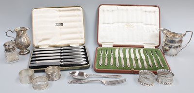 Lot 73 - A Collection of Assorted Silver and Silver...