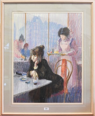 Lot 395 - Arthur Keene (20th Century) Girl in a black...