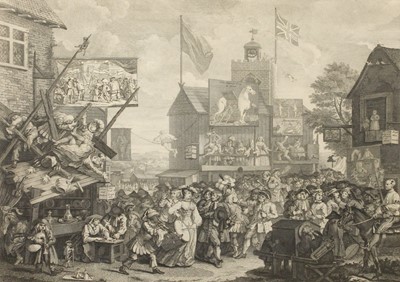 Lot 1079 - After William Hogarth "Southwark Fair"...