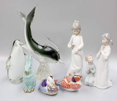 Lot 313 - Assorted Ceramic Animal Models and Figures,...