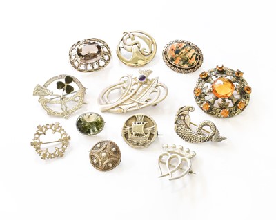 Lot 426 - A Collection of Assorted Scottish Pins and...