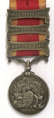 Lot 27 - A Second China War Medal 1856-1860, with three...