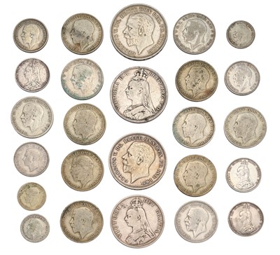 Lot 95 - 3x Silver Crowns, comprising; Victoria 1889...