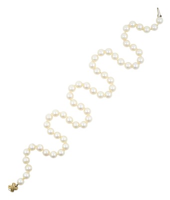 Lot 2273 - A Cultured Pearl Necklace, by Tiffany & Co....