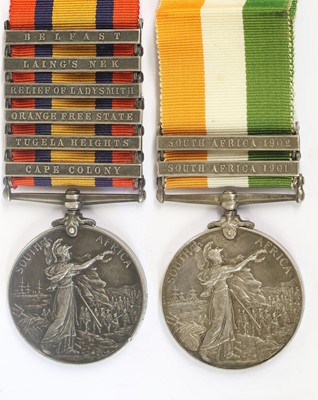 Lot 39 - A Queen's South Africa Medal 1899-1902, with...