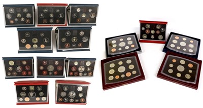 Lot 361 - 15x UK Proof Sets, comprising; 1990 deluxe,...