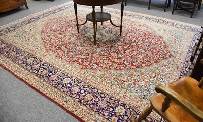 Lot 1023 - Kirman Carpet, the blood red field of vines...