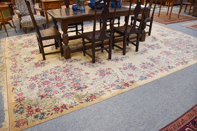 Lot 1034 - Kirman Carpet, the field with...