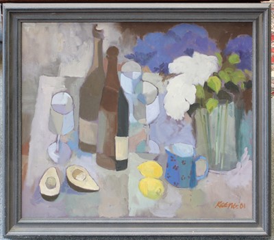 Lot 392 - Arthur Keene (20th Century) Still life with...